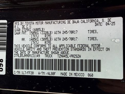 Used 2025 Toyota Tacoma SR5 image 35