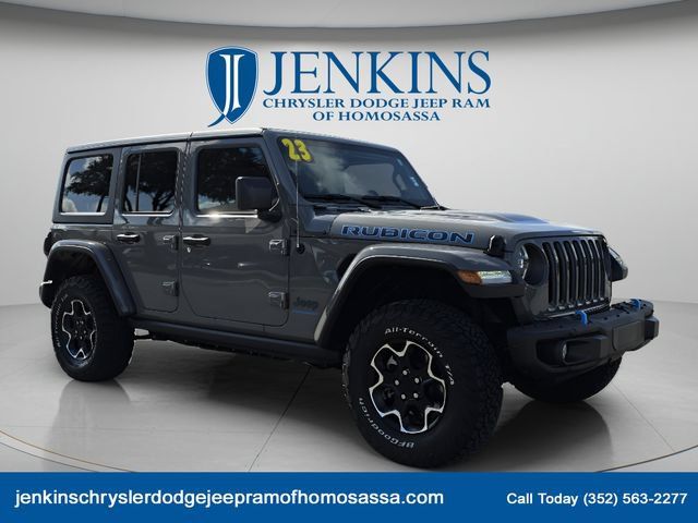 Used 2023 Jeep Wrangler Unlimited Rubicon 4xe w/ Steel Bumper Group AWD/4WD image 2