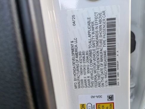 Certified 2025 Honda Accord SE image 25