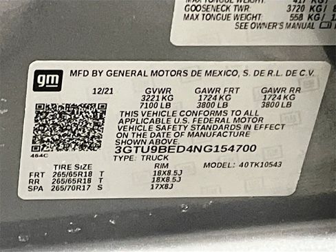 Used 2022 GMC Sierra 1500 SLE w/ Driver Alert Package I image 31