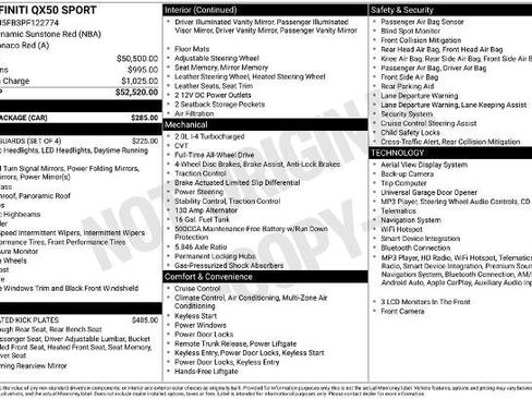 Certified 2023 INFINITI QX50 Sport w/ Cargo Package AWD/4WD image 26