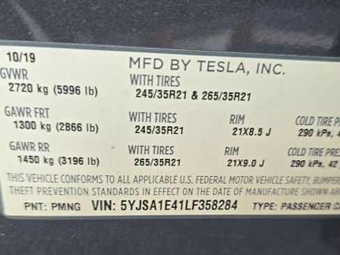 Used 2020 Tesla Model S Performance AWD/4WD image 11
