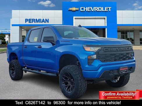 New 2026 Chevrolet Silverado 1500 Custom w/ Turbomax Blackout Package AWD/4WD image 1