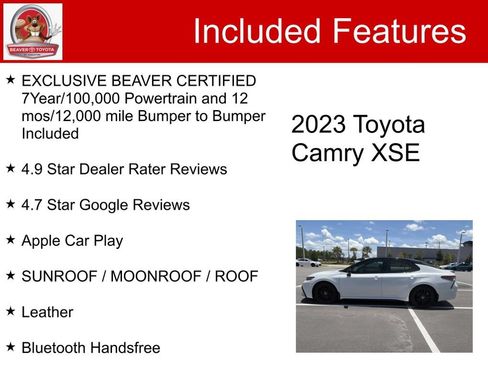 Used 2023 Toyota Camry XSE w/ Blackout Package (TMS) FWD image 5