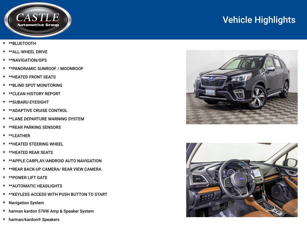 Used 2019 Subaru Forester Touring AWD/4WD image 3