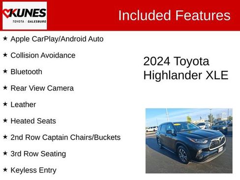 Used 2024 Toyota Highlander XLE AWD/4WD image 2