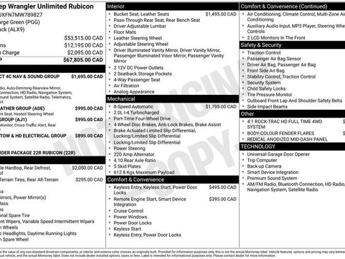 Used 2021 Jeep Wrangler Unlimited Rubicon w/ Uconnect 4C Nav & Sound Group image 10