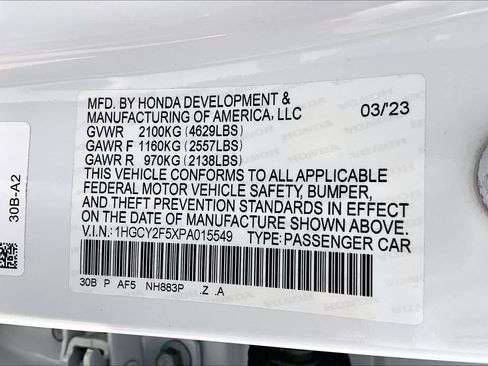 Certified 2023 Honda Accord Sport image 34