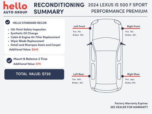 Used 2024 Lexus IS 500 RWD image 3
