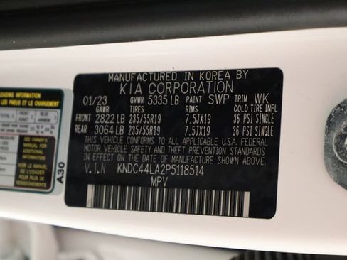 Certified 2023 Kia EV6 GT-Line w/ GT-Line Suede Seat Package RWD image 42