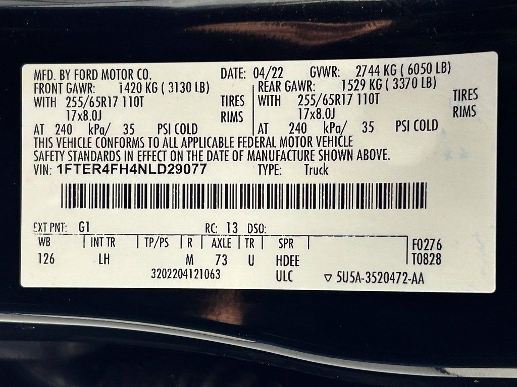 Used 2022 Ford Ranger XLT AWD/4WD image 34