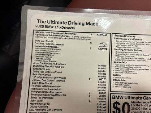 Used 2026 BMW X1 xDrive28i w/ Convenience Package image 33