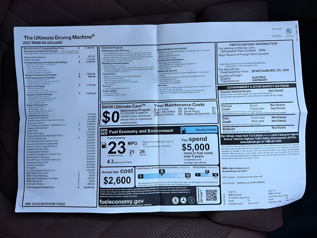 New 2027 BMW X6 xDrive40i AWD/4WD image 26