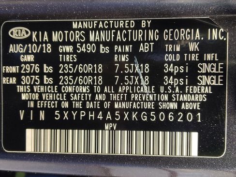 Used 2019 Kia Sorento EX w/ EX Touring Package FWD image 33