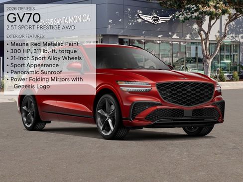 New 2026 Genesis GV70 2.5T Sport Prestige AWD/4WD image 10