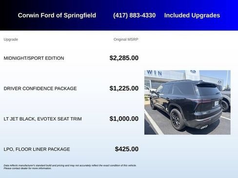 Used 2026 Chevrolet Traverse LT w/ Midnight/Sport Edition AWD/4WD image 5
