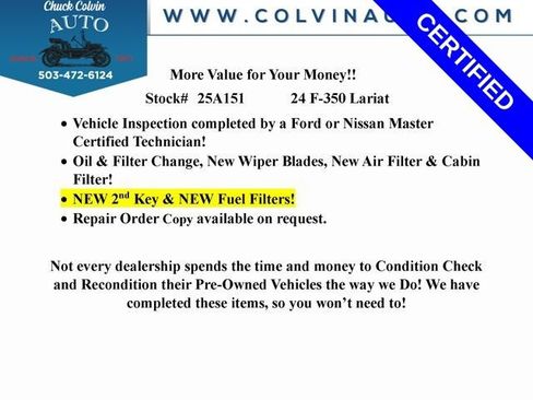 Certified 2024 Ford F350 Lariat image 8