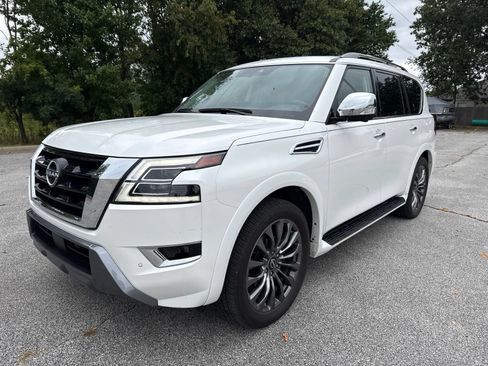 Used 2023 Nissan Armada Platinum w/ Captain's Chairs Package AWD/4WD image 1