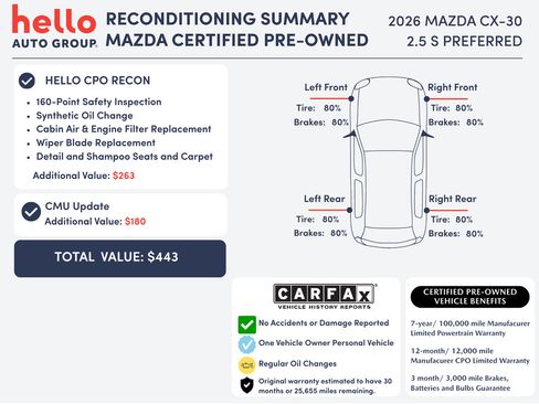Certified 2026 MAZDA CX-30 AWD 2.5 S image 3