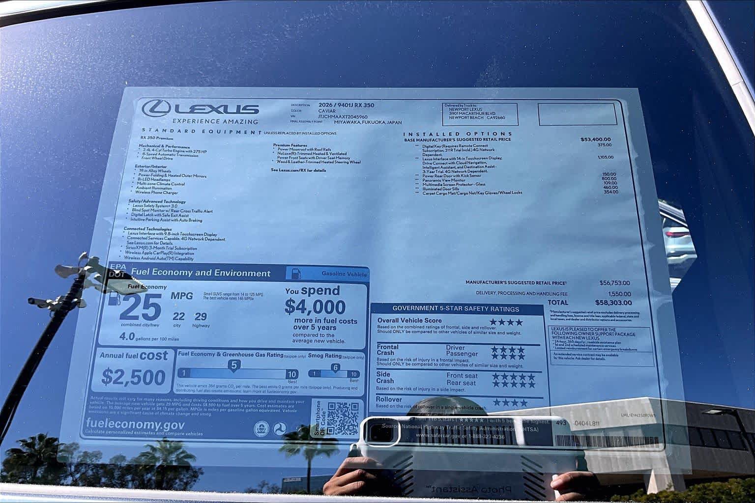New 2026 Lexus RX 350 Premium FWD image 22