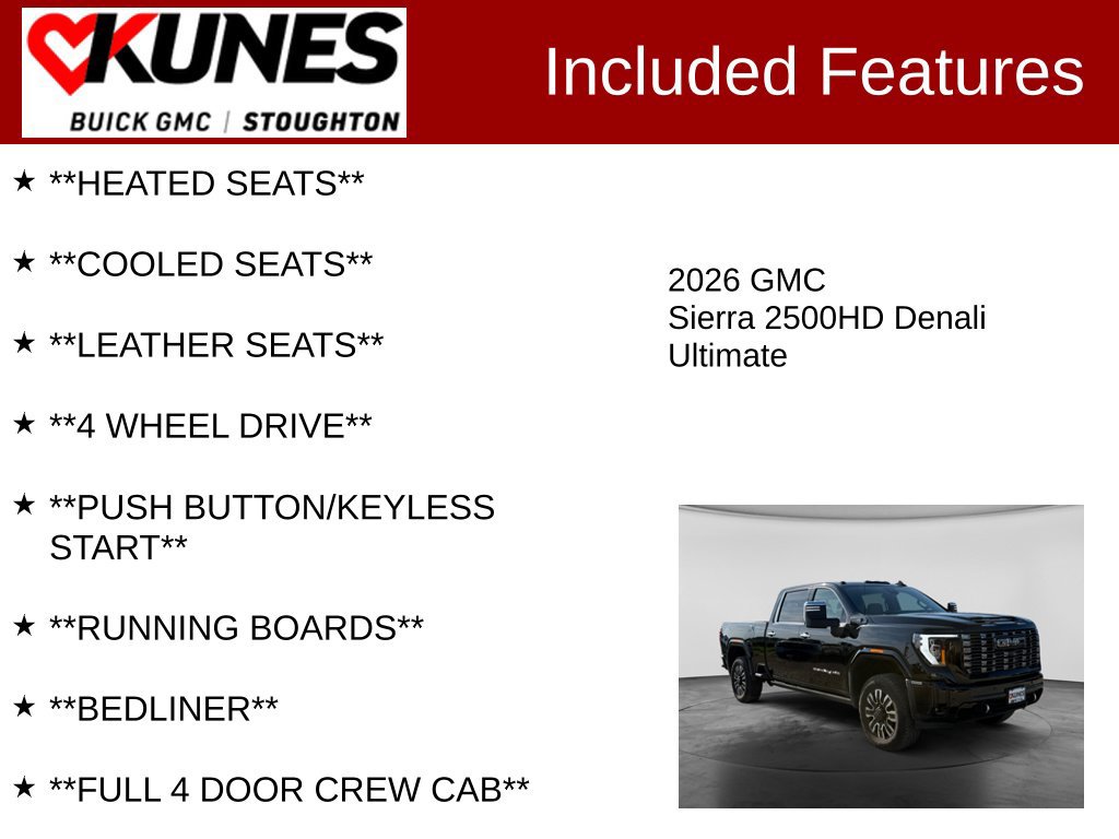 Used 2026 GMC Sierra 2500 Denali Ultimate AWD/4WD image 3