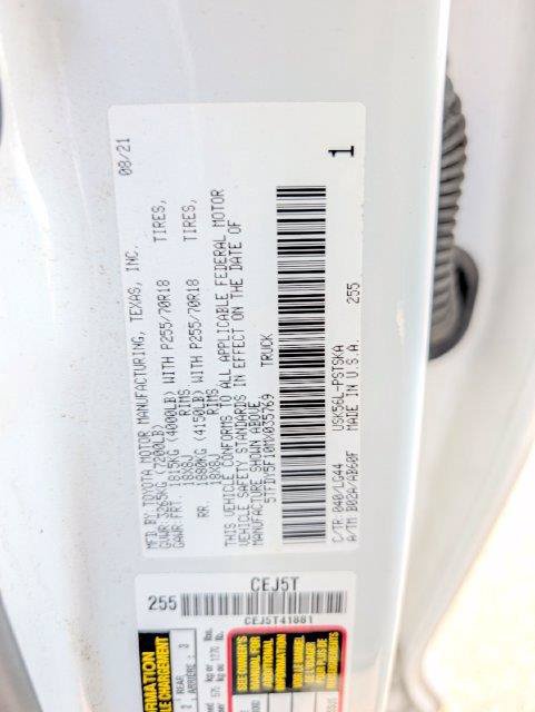 Used 2021 Toyota Tundra SR5 w/ SR5 Leather Package AWD/4WD image 30