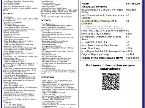 Used 2023 Jeep Gladiator Overland AWD/4WD image 3