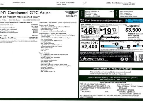 New 2026 Bentley Continental GTC AWD/4WD image 34