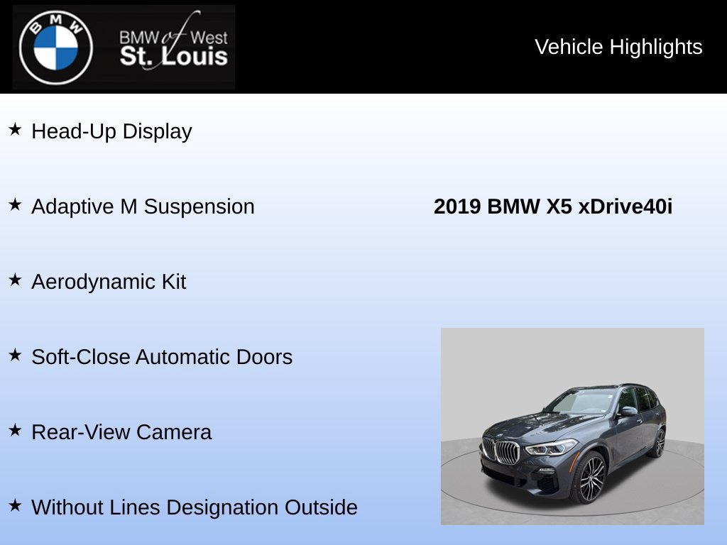 Used 2019 BMW X5 xDrive40i w/ M Sport Package AWD/4WD image 25