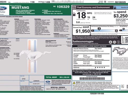 Used 2022 Ford Mustang GT Premium w/ Equipment Group 401A RWD image 2