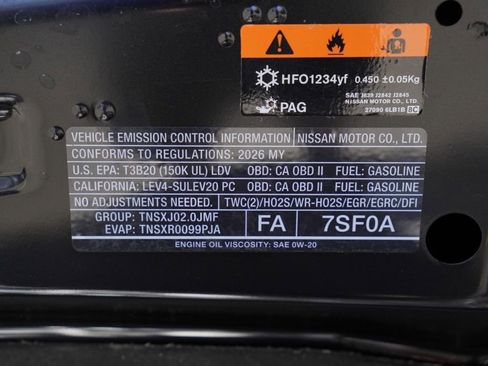 New 2026 Nissan Sentra SV image 24