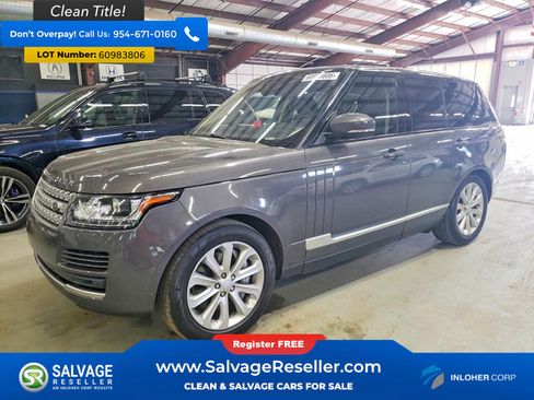 Used 2017 Land Rover Range Rover HSE AWD/4WD image 1