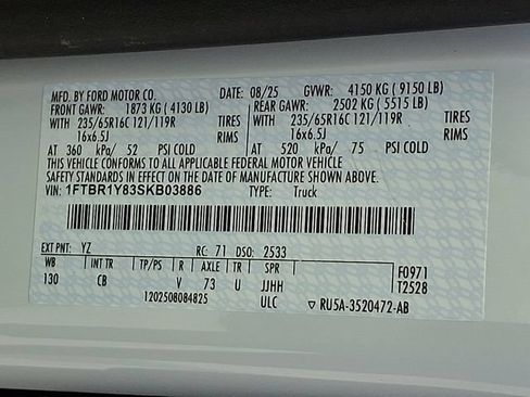 Used 2025 Ford Transit 250 Low Roof w/ Exterior Upgrade Package RWD image 29