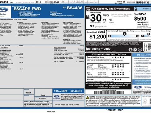 Used 2022 Ford Escape SE w/ Convenience Package image 4