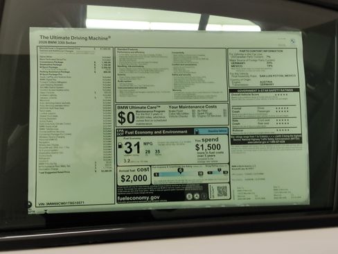 New 2026 BMW 330i Sedan w/ M Sport Package image 29