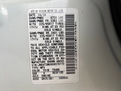 Used 2019 Nissan Rogue SV image 28