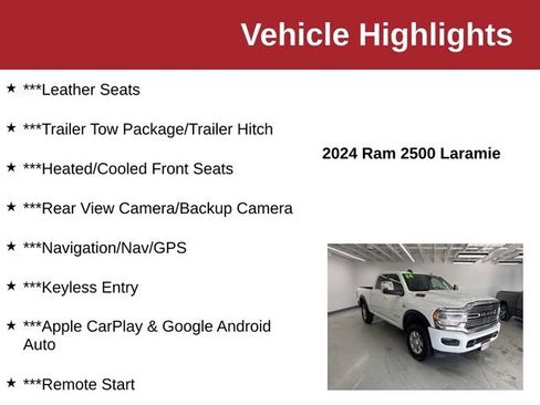 Used 2024 RAM 2500 Laramie AWD/4WD image 10