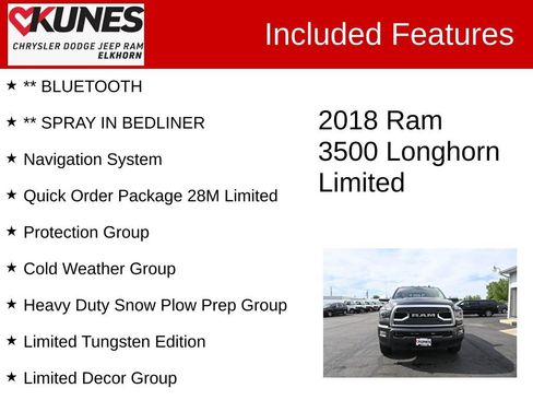 Used 2018 RAM 3500 Laramie Longhorn AWD/4WD image 3