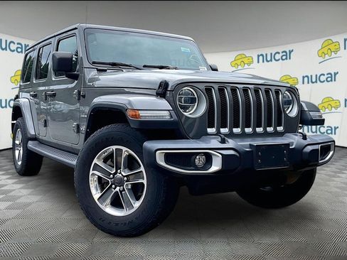 Used 2022 Jeep Wrangler Unlimited Sahara w/ LED Lighting Group AWD/4WD image 1