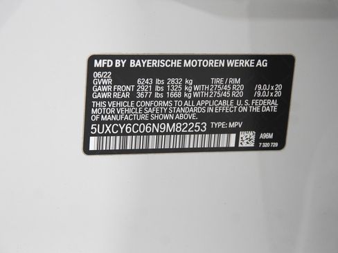 Certified 2022 BMW X6 xDrive40i w/ M Sport Package image 23