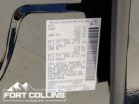 New 2026 Nissan Frontier PRO-4X w/ Pro Premium Package image 12