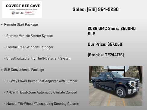 New 2026 GMC Sierra 2500 SLE AWD/4WD image 18
