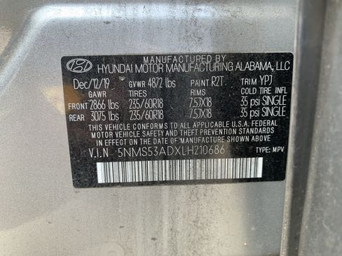 Used 2020 Hyundai Santa Fe Limited w/ Cargo Package FWD image 35