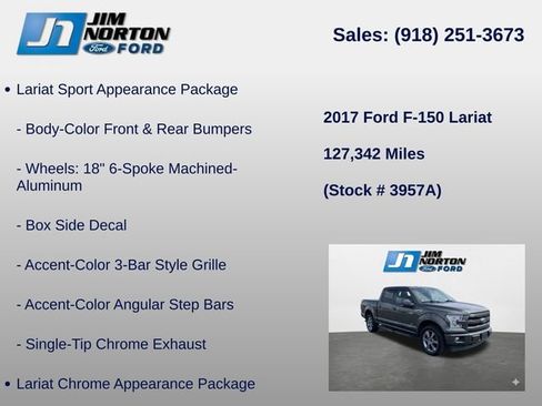 Used 2017 Ford F150 Lariat w/ Equipment Group 502A Luxury AWD/4WD image 15