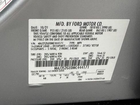 Used 2021 Ford EcoSport SE FWD image 28
