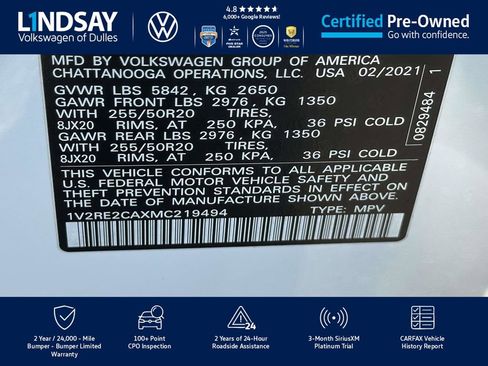 Used 2021 Volkswagen Atlas Cross Sport SE w/ Panoramic Sunroof Package image 26