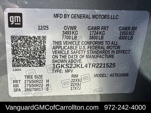 New 2026 GMC Yukon XL Denali w/ Sun & Power Step Package AWD/4WD image 32