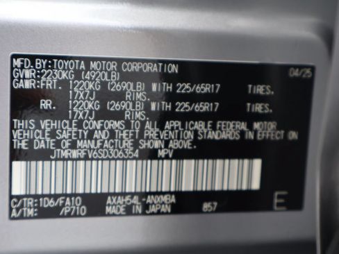 Certified 2025 Toyota RAV4 XLE w/ Convenience Package AWD/4WD image 29