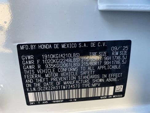 New 2026 Honda HR-V LX image 33