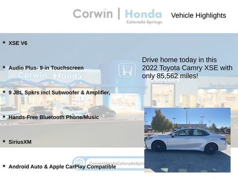 Used 2022 Toyota Camry XSE image 6